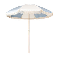 Quitasol de playa celeste