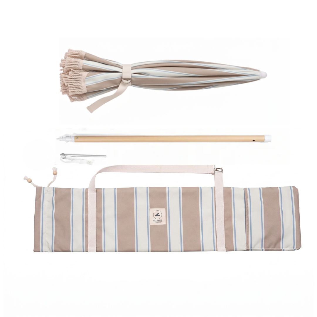 Quitasol de Playa Vintage Beige partes 