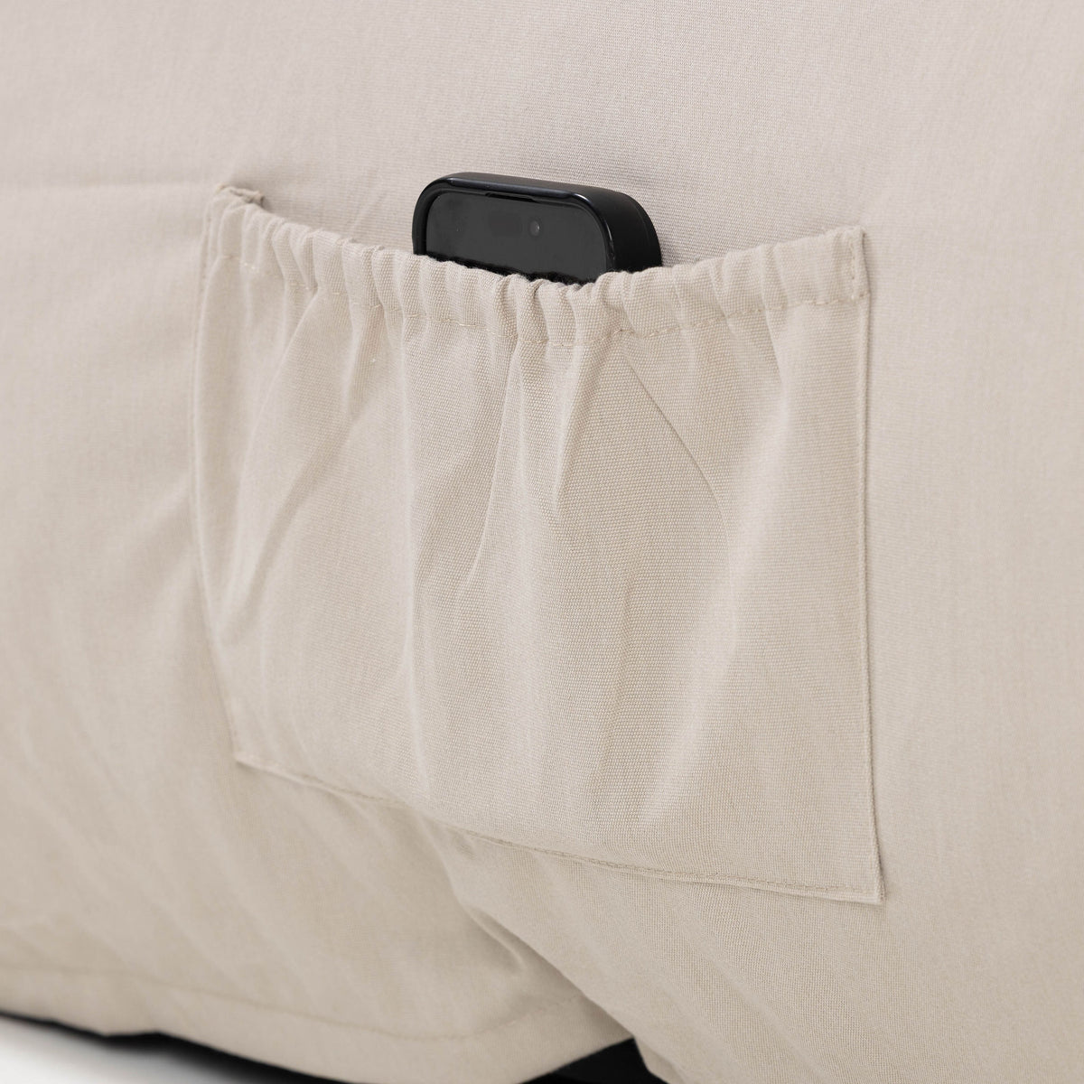 Sillón Exterior Cannes Beige con bolsillo lateral para tus pertenencias — DryHood