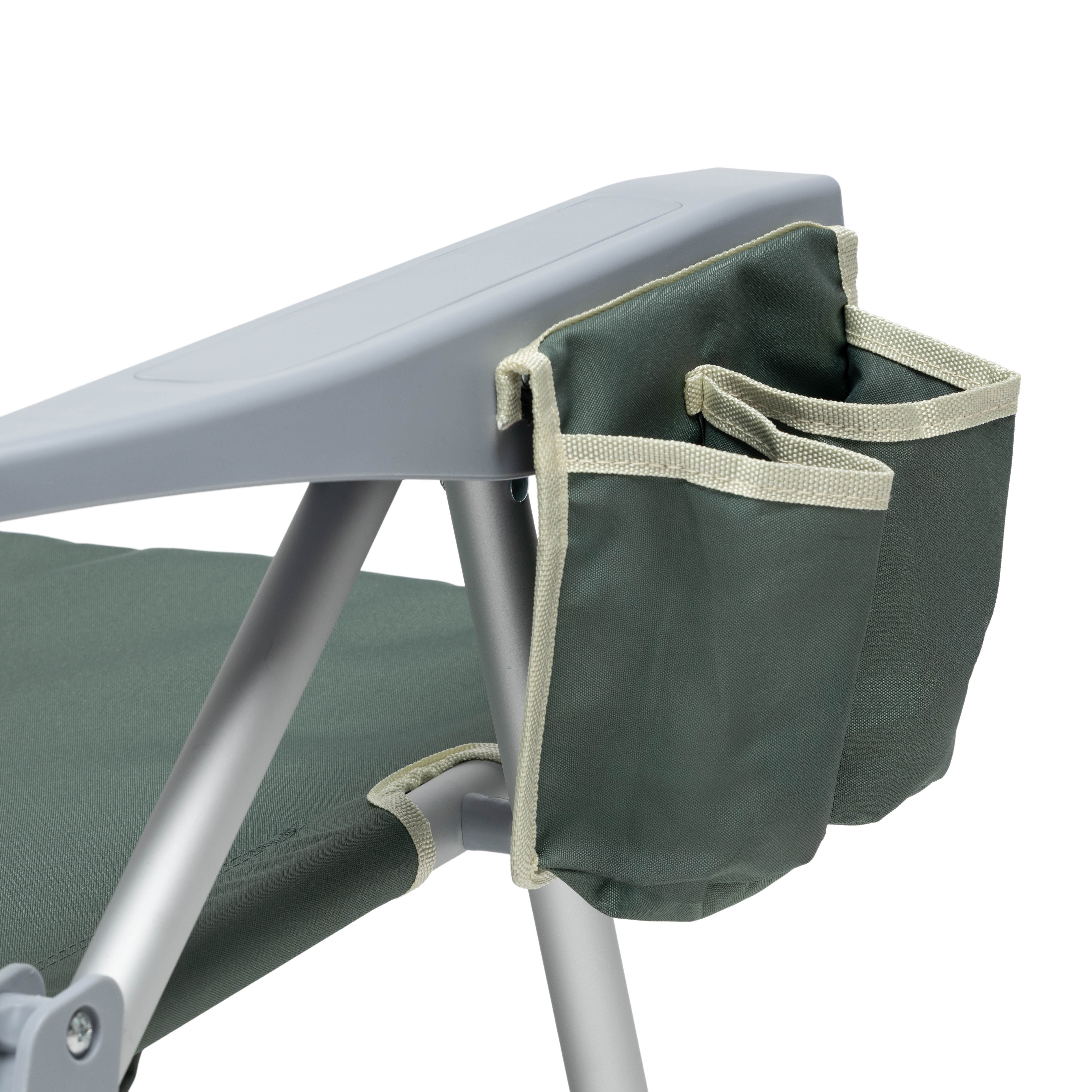 silla de playa traveler con bolsillo lateral