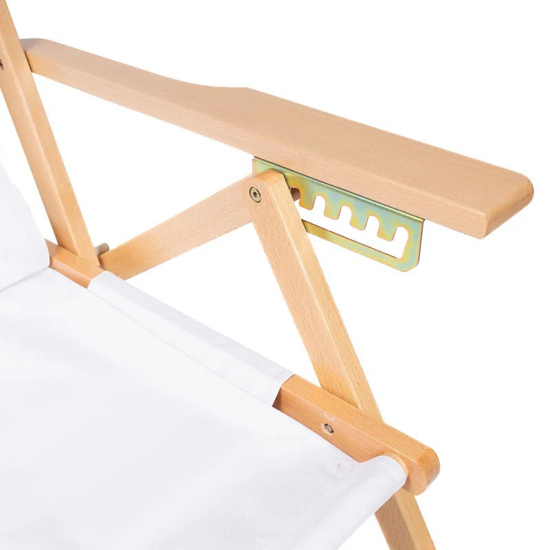 silla de madera de playa o terraza