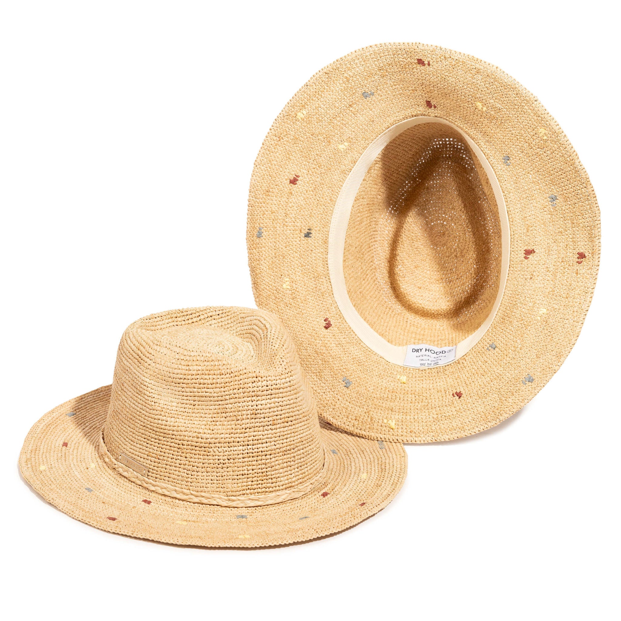 Sombrero de raffia mujer