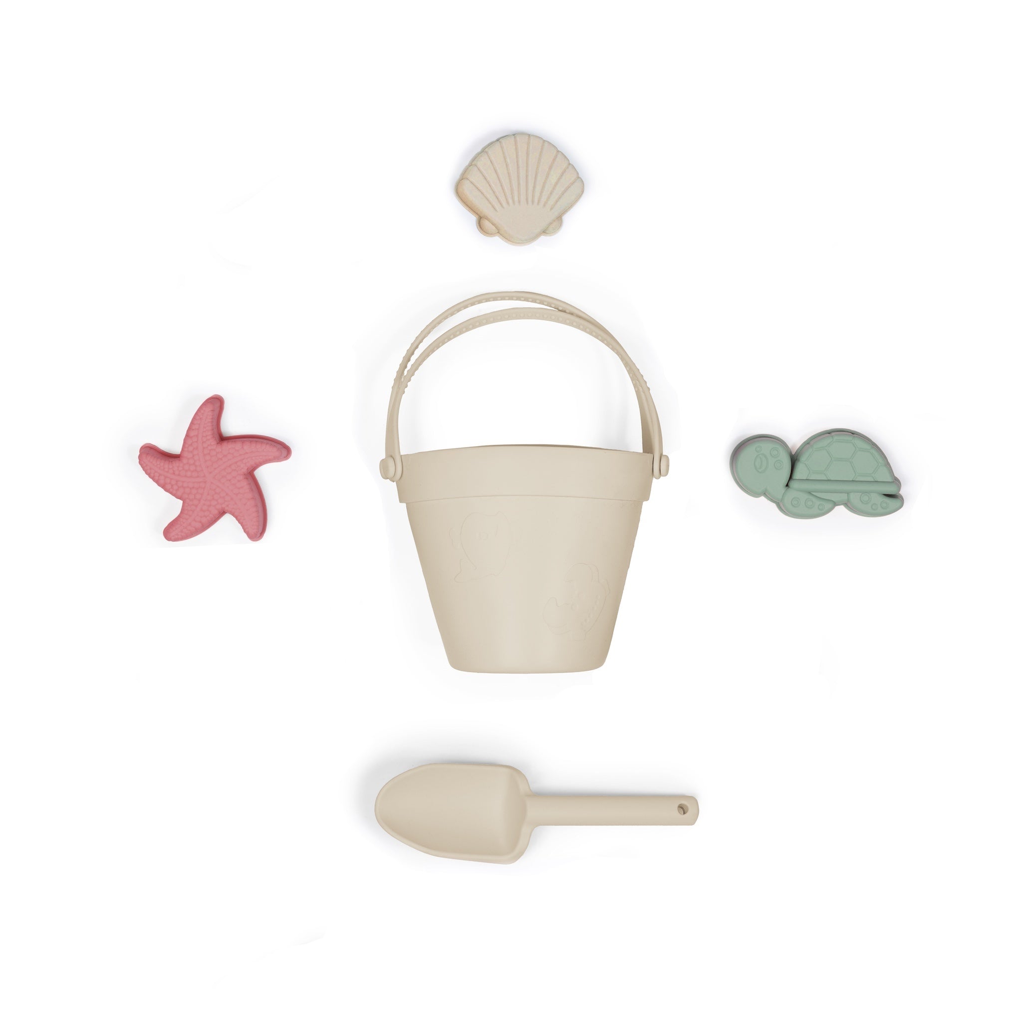 Baldes de playa beige