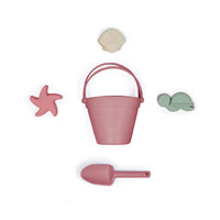 Baldes de playa rojo