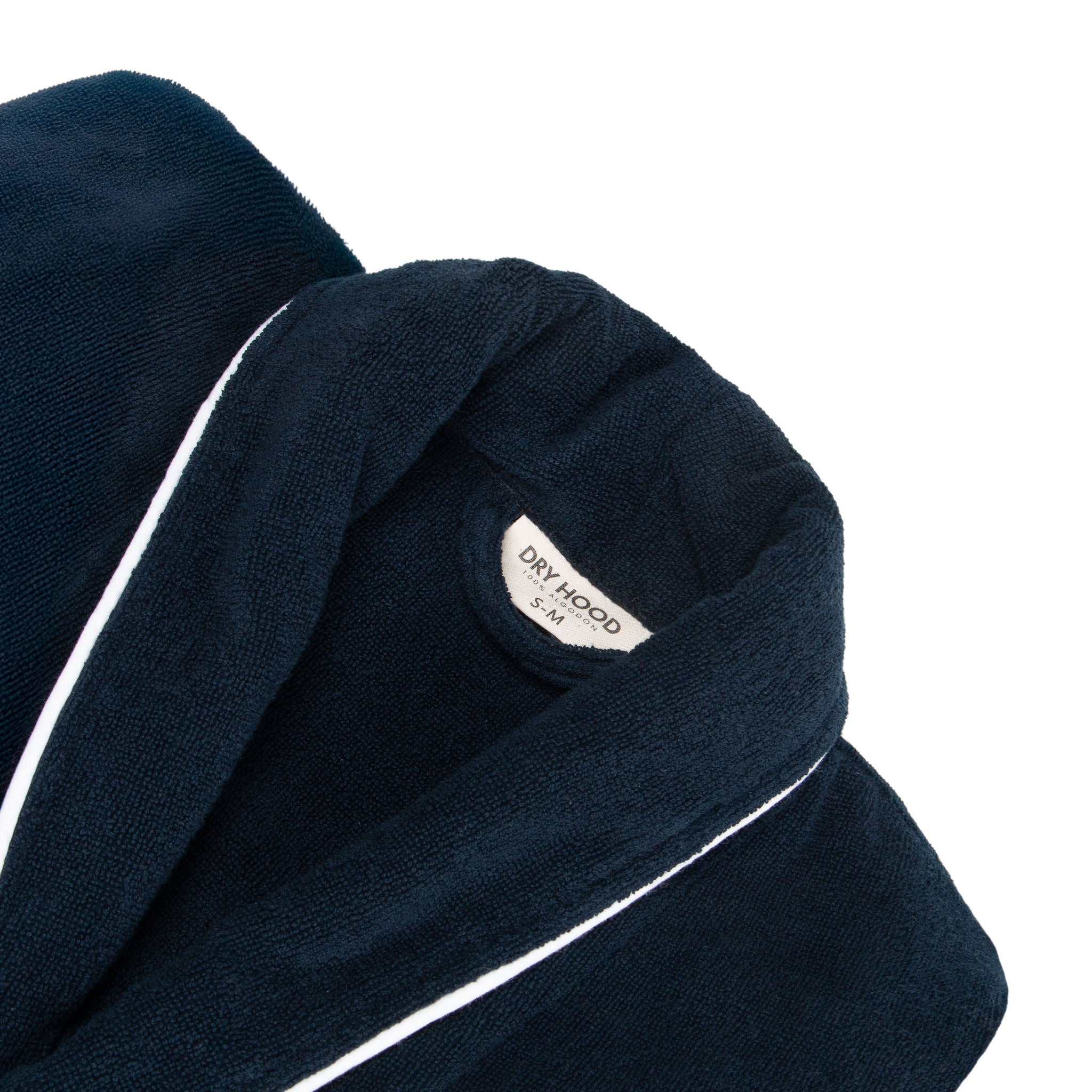 bata de algodón secado rápido azul