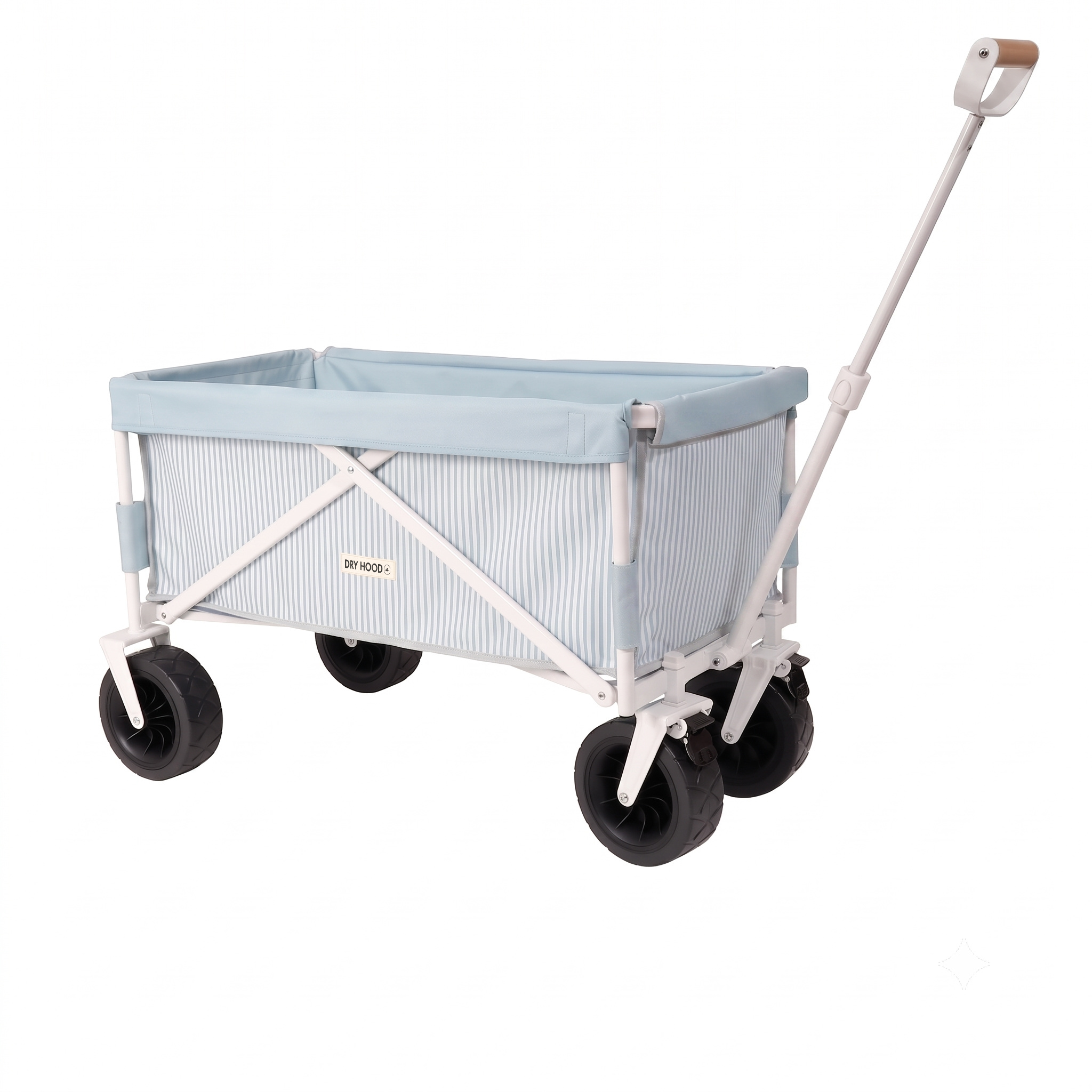carrito de playa plegable celeste