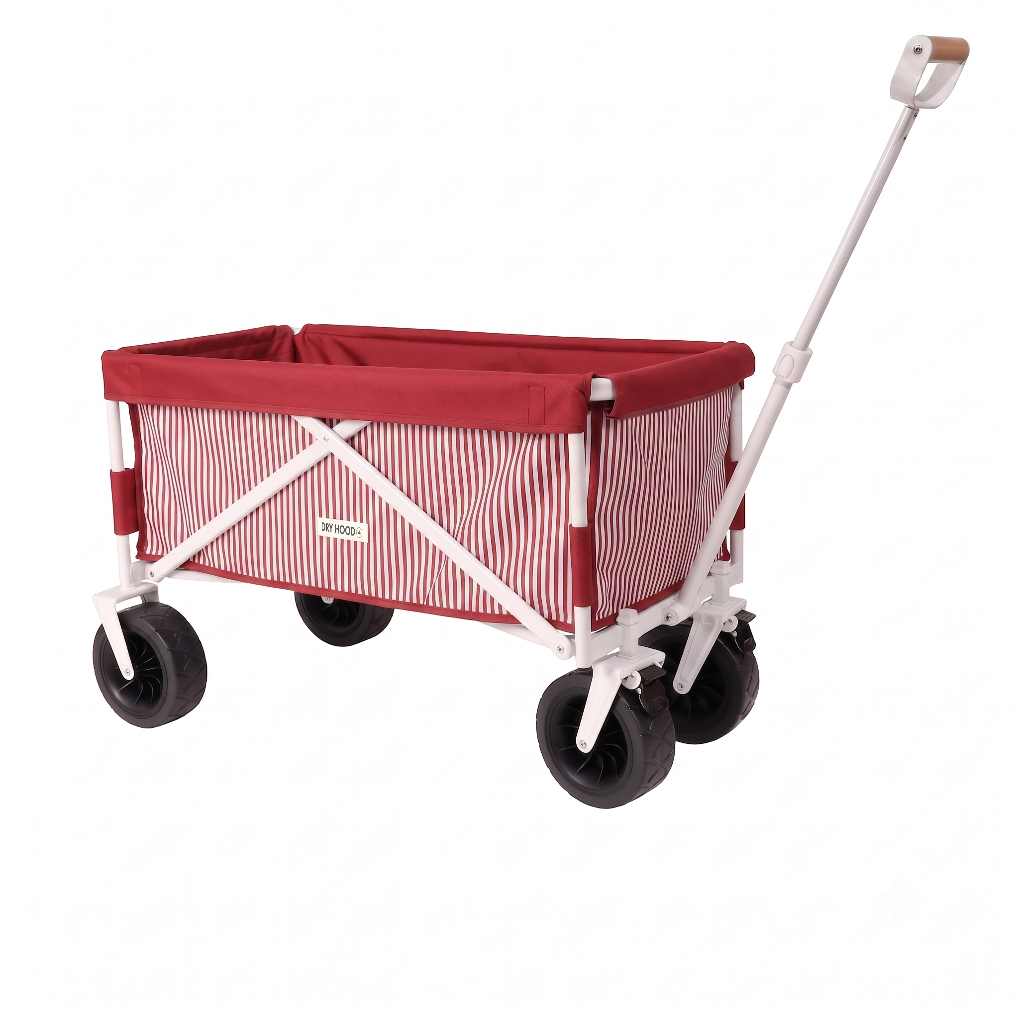 carrito plegable de playa rojo