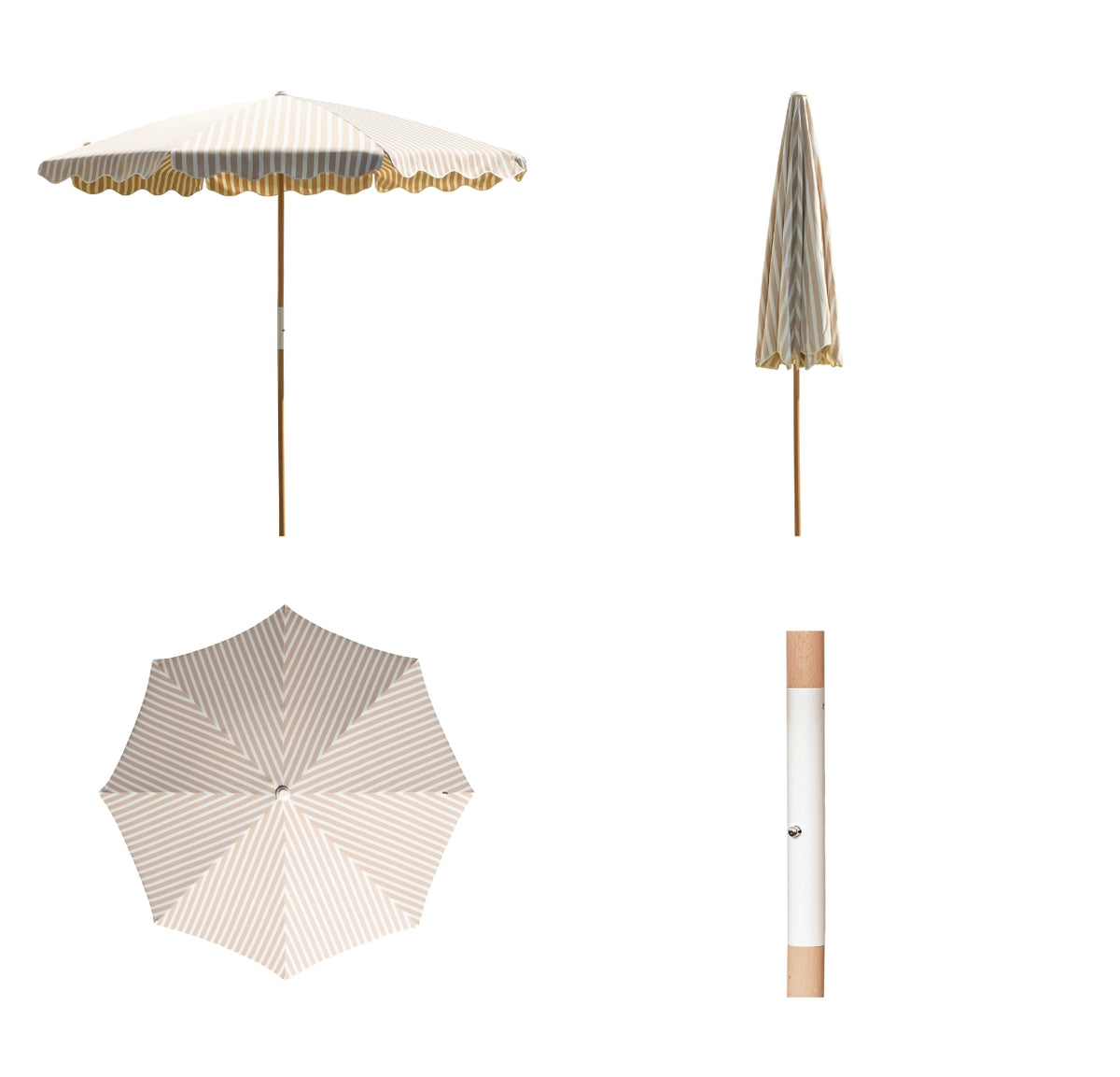 Caracteristicas Quitasol de Terraza Lifetime Beige Líneas