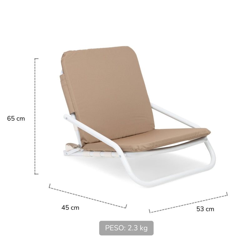 medidas silla de playa con cojin