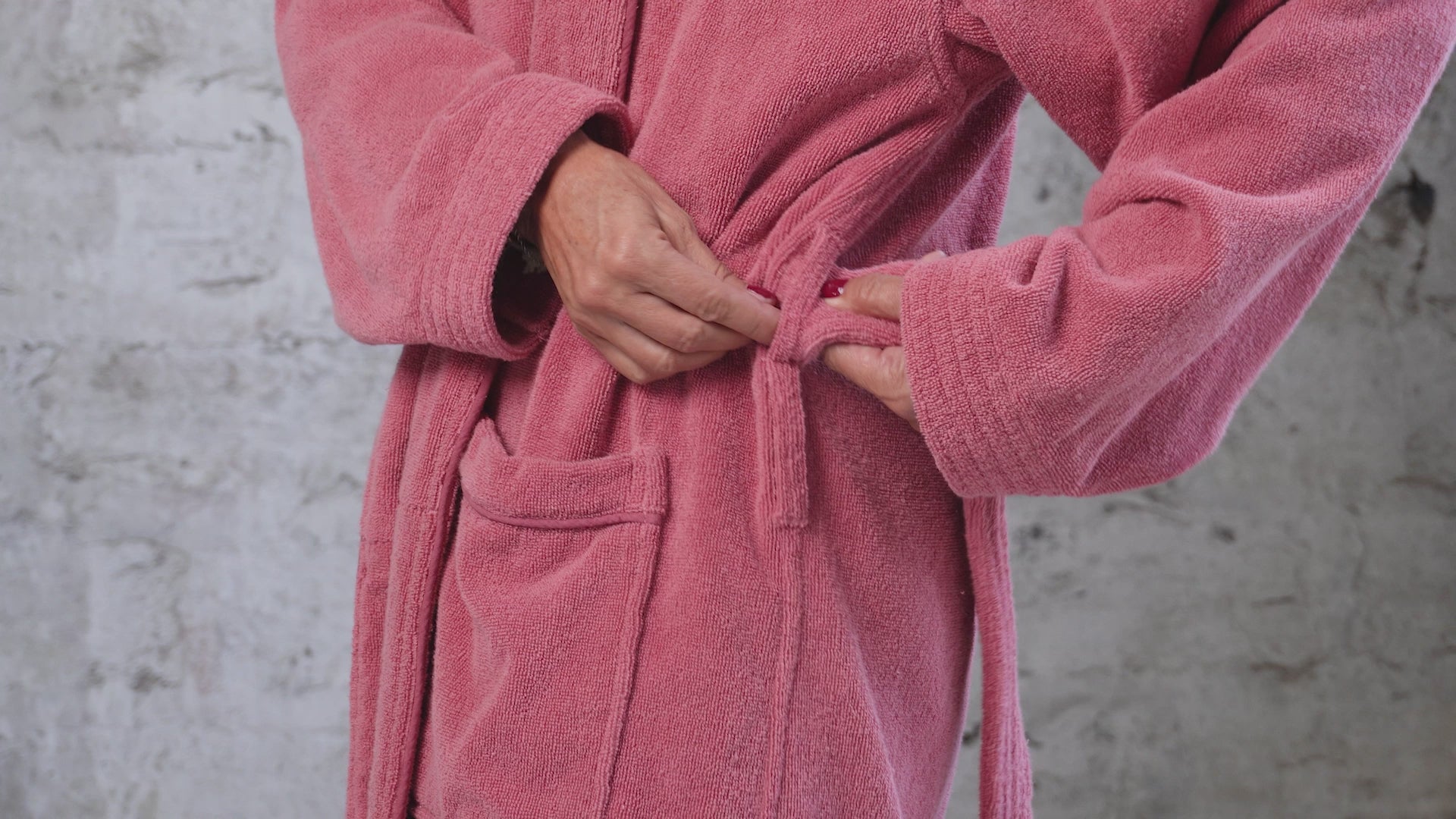bata de baño premium rosada DryHood