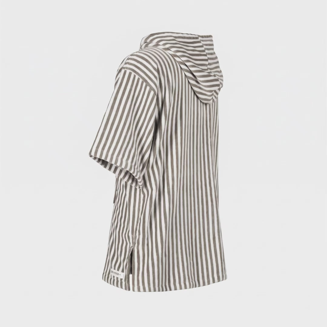 poncho de niños lineas verde