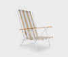 silla de playa plegable beige