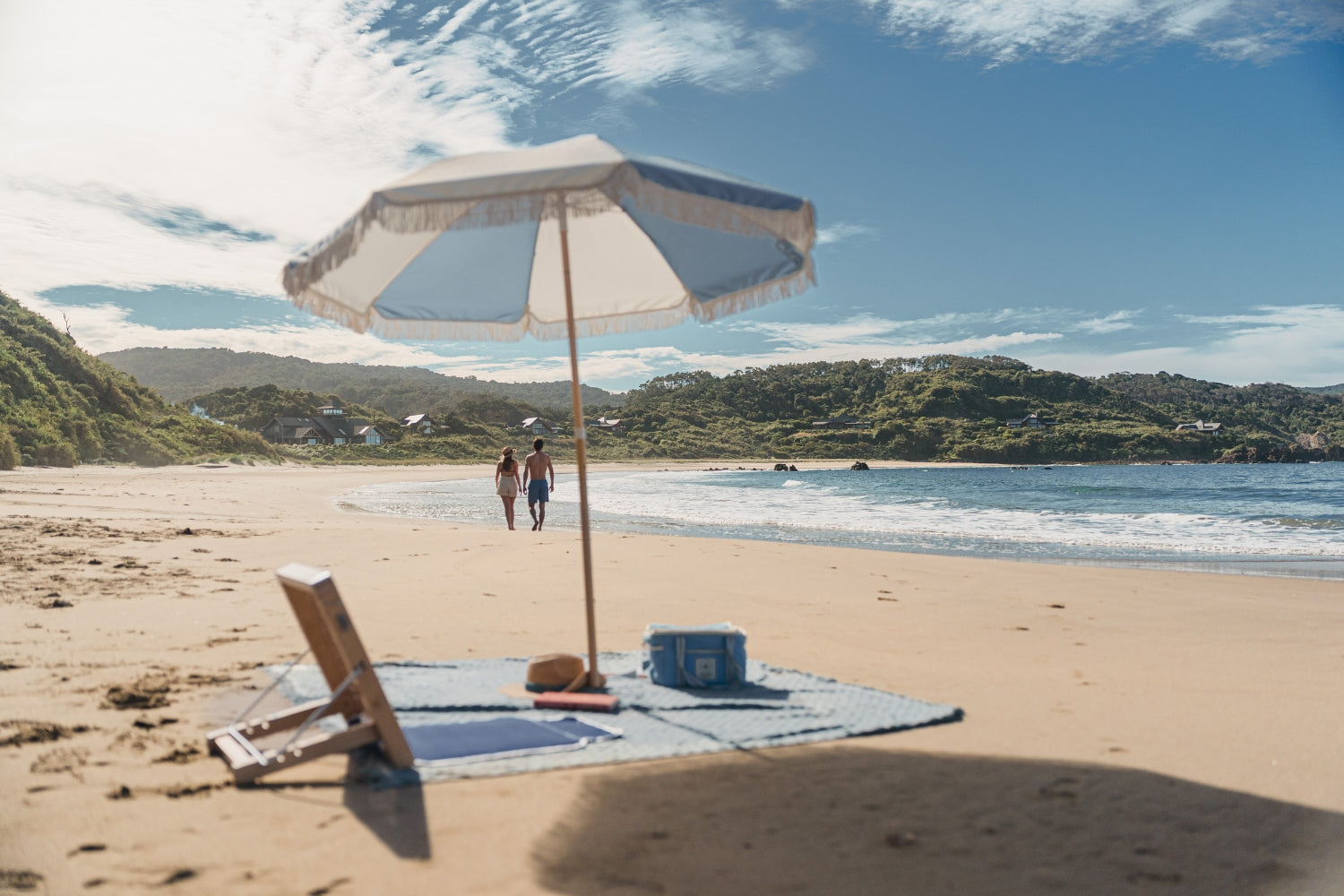 set de playa celeste